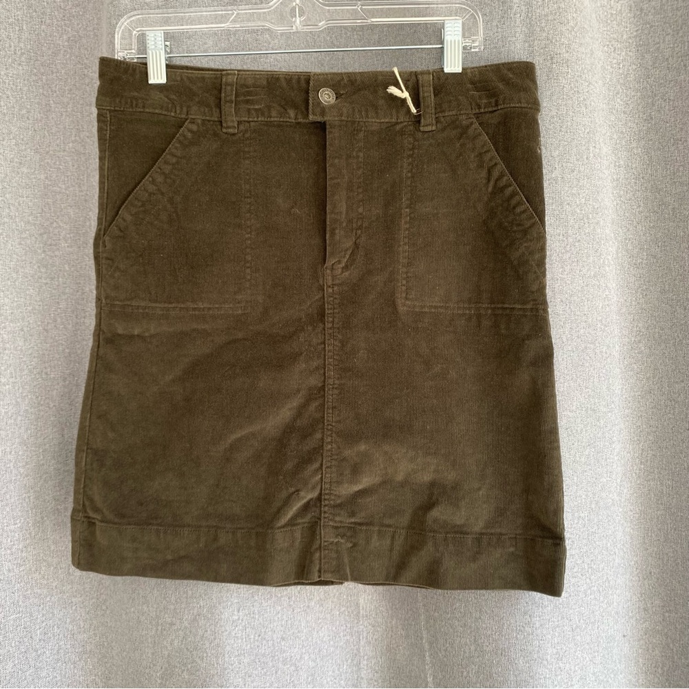 NWT Carhartt Women’s Olive Green Corduroy Skirt sz‎ 8